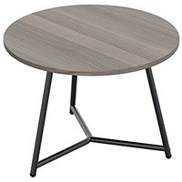 Jemini Trinity Round Table, 800mm Diameter, 435mm High, Grey Oak Jemini Trinity Round Table, 800mm Diameter, 435mm High, Grey Oak