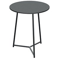Jemini Trinity Round Table, 800mm Diameter, 735mm High, Black