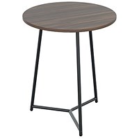 Jemini Trinity Round Table, 800mm Diameter, 735mm High, Walnut