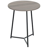 Jemini Trinity Round Table, 800mm Diameter, 735mm High, Grey Oak