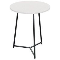 Jemini Trinity Round Table, 800mm Diameter, 735mm High, White