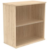 Astin Low Bookcase, 1 Shelf, 816mm High, Oak