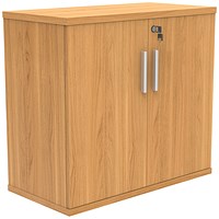 Astin Desk High Wooden Cupboard, 1 Shelf, 730mm High, Beech