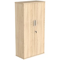 Astin Tall Wooden Cupboard, 3 Shelves, 1592mm High, Oak