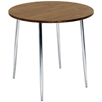 Jemini Round Bistro Table, 800mm Diameter, 740mm High, Walnut Jemini Round Bistro Table, 800mm Diameter, 740mm High, Walnut