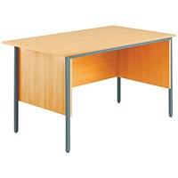 Jemini Intro Traditional Desk, 1200mm Wide, Beech