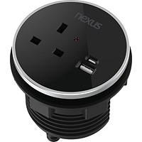 Nexus In Desk Power Module, Black