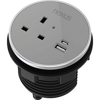 Nexus In Desk Power Module, Grey