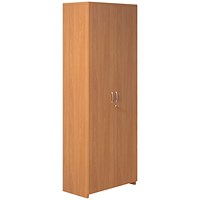 Serrion Premium Extra Tall Cupboard, 4 Shelves, 2000mm High, Beech