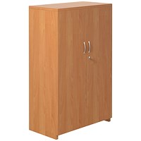 Serrion Premium Medium Cupboard, 2 Shelves, 1200mm High, Beech