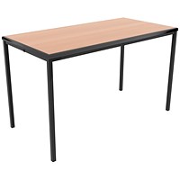 Jemini Titan Multipurpose Classroom Table, 1200x600x760mm, Beech/Black