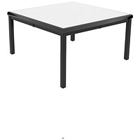 Jemini T-Table Multipurpose Classroom Table, 600x600x460mm, Flat Pack, Grey/Black