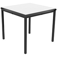 Jemini Titan Multipurpose Classroom Table, 600x600x590mm, Grey/Black
