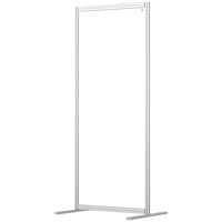 Nobo Modular Free Standing Room Divider Acrylic 800x50x1800mm Clear