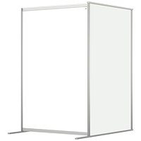 Nobo Modular Free Standing Room Divider Extension, 800x1800mm, Clear Acrylic
