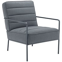 Jemini Wire Frame Reception Armchair, Grey