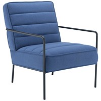 Jemini Wire Frame Reception Armchair, Navy