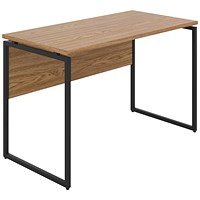 Soho Square Leg Desk Oak/Black Leg