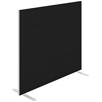 Jemini Floor Standing Screen, 1400x1200mm, Black