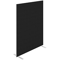 Jemini Floor Standing Screen 1400x25x1800mm Black