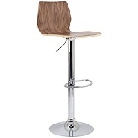 Jemini Stork High Stool, Walnut