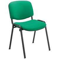 Jemini Ultra Multipurpose Black Frame Stacking Chair, Green