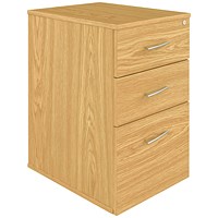 Avior Executive Under Desk Pedestal, Oak