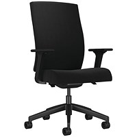 Arista Clover High Back Office Chair 650x610x425mm Black