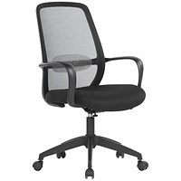 First Soho Task Chair 640x640x965-1040mm Mesh Back Black