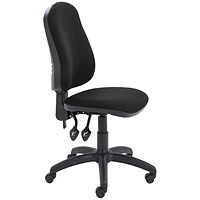 First Calypso Operator Chair 640x640x985-1175mm 2 Lever Upholstered Black