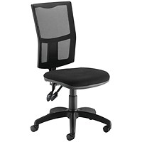 First Medway High Mesh Back Operator Chair, Black