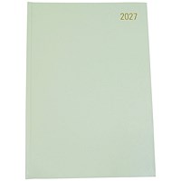 5 Star Desk Diary Day Per Page Appointment A4 Sage Green 2027