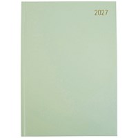 5 Star Desk Diary Day Per Page A4 Sage Green 2027