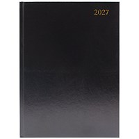 Desk Diary Week To View A4 Black 2027