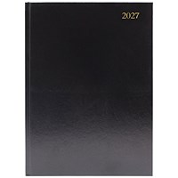 Desk Diary Day Per Page A5 Black 2027