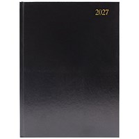Desk Diary Week To View A5 Black 2027