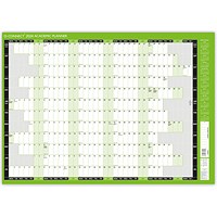 Q-Connect Academic Planner, Mounted, 855x610mm, 2024-25