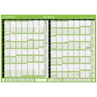 Q-Connect 16 Month Planner, Unmounted, A1, 2023-24