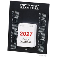 Q-Connect Daily Tear Off Desk Calendar 2027