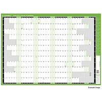 Q-Connect Fiscal Planner, Mounted, 855x610mm, April 2026-March 2027