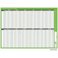 Q-Connect Staff Planner, Mounted, 855x610mm, 2026
