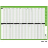 Q-Connect Staff Planner, Unmounted, 855x610mm, 2026