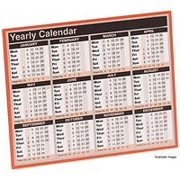 Year to View 2026 Calendar, 257x210mm Year to View 2026 Calendar, 257x210mm