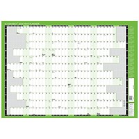 Q-Connect Year Planner, Unmounted, 855x610mm, 2024