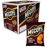McCoys Flame Grilled Steak Crisps 45g Pack of 36