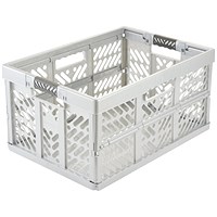 Keeeper Ultra Tough Ben Folding Crate 45 Litre Silver