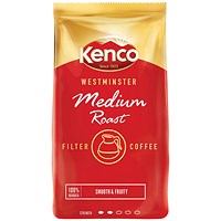 Kenco Westminster Medium Roast Ground Coffee for Filter - 1Kg