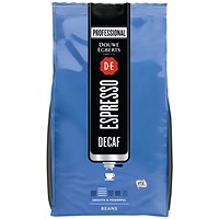 Douwe Egberts Espresso Dark Roast Decaf Coffee Beans, 500g