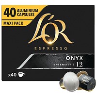 L'Or Espresso Onyx Nespresso Coffee Pods, Pack of 40