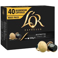 L'Or Espresso Ristretto Nespresso Coffee Pods, Pack of 40